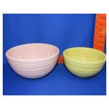 2 McCoy Pottery Mixing Bowls