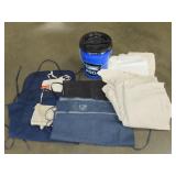 Hardware Aprons, Drop Cloths & Bucket