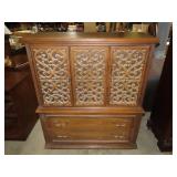 Pecan Finish Bachelor Chest