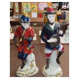 Pair of Porcelain Orchestra Monkeys - 16't