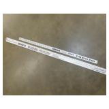 2 Metal Golf Rulers