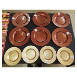 10 Reverse Painted Plates