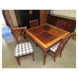 Chinese Chippendale Table & Chair Set