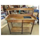 Wood Potting Bench