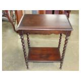 Bobbin Turn Leg Walnut Table