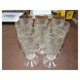 8 Soda Fountain Glasses