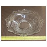 Indiana Glass Etched Center Bowl - 13'