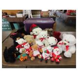 Lot of Stuffed Bears - Tub w/ Lid