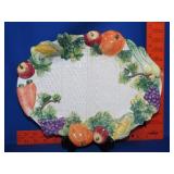 Fitz & Floyd Vegetable Platter - 13.5'