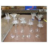 Lot of Glass Candle Holders
