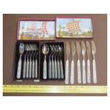 Kongetinn Pewter Handled Viking Design Flatware