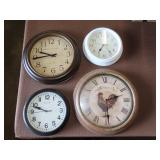 4 Wall Clocks
