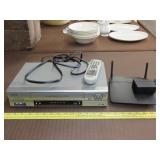 Sanyo VCR & Linksys Router
