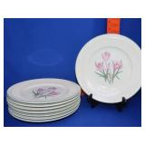 8 Mikasa Italian Countryside Crocus Plates - 8.5'