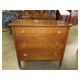 Oak 3 Drawer Chest