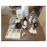 Table Lot of Glassware & Decor