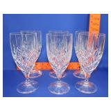 6 Gorham  Crystal Lady Anne Ice Tea Glasses