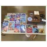 Lot of VHS Tapes & CDs