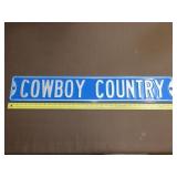 Heavy Metal Cowboy Country Sign - 36'x6'