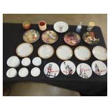 Table Lot of Glassware