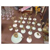 Lot of Brass Candle Holders - Bottoms Are Painted