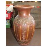 Rustic Terracotta Style Vase - 14'