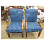 Pair of Upholstered Arm Chairs