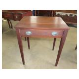 Mahogany One Drawer Table