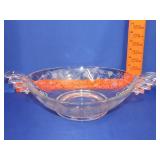 Fostoria Chintz Etched Handled Bowl - 11'