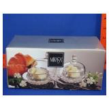 2pc Mikasa Butter Dish Set