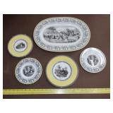 Five Pieces Villeroy & Boch Audun Ferme/Chasse