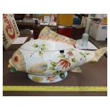 Italian Ceramic Fish Tureen