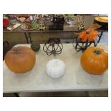 Lot of Decorative Pumpkins