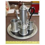Five Piece International Pewter Tea Set