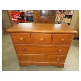Maple 3 Over 2 Drawer Chest
