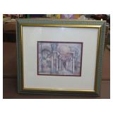Framed Architectural Columns Wall Art - 18'x16'