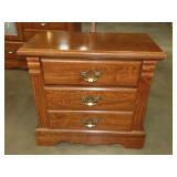 Oak Finish Night Stand