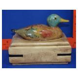 Ceramic Duck Covered Box