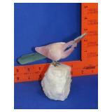 Hand Carved Quartz Bird