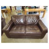 Leather Loveseat