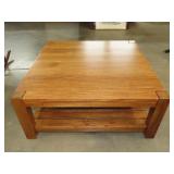 Oak Finish Coffee Table