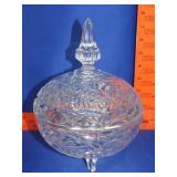 Footed Crystal Candy Dish