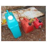 Two Gas Cans & Water Jug