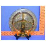Amber Tiara Nursery Rhyme Child's Plate - 8 1/2'