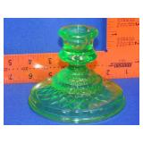 Uranium Glass Candle Holder
