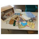 Table Lot of Sewing & Crafting