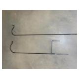 2 Metal Shepherds Hooks - 64'