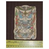 Vtg French Military Mechanical Countdown Postcard