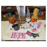 Table Lot of Decor & Misc