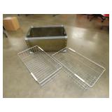 2 Metal Baskets & Storage Box